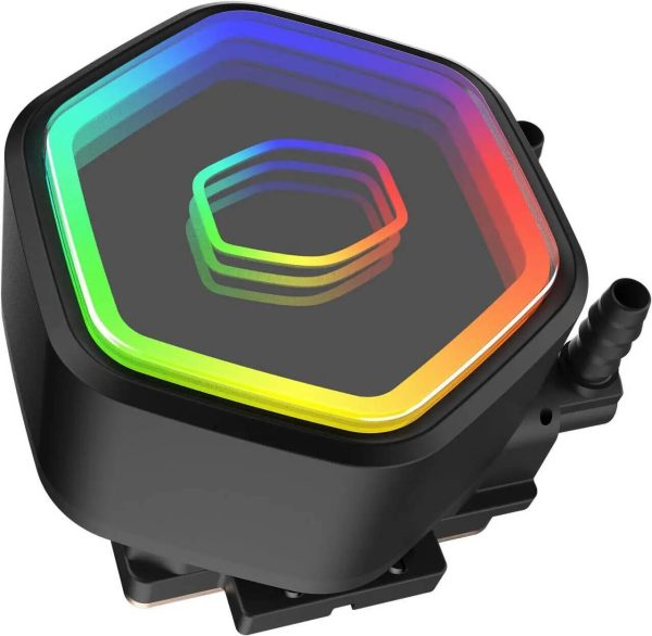 Cooler Master MasterLiquid Core II Series 240mm Liquid Cooler, Infinity mirror cover, 240mm radiator, Lite 120 ARGB fan*2, ARGB Gen 1, Paper tray, Black, MLW-D24M-A18PA-R1 - Image 4