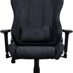 Arozzi Torretta Series Supersoft Material Gaming Chair, 3D Armrests, Adjustable Lumbar Pillow, 120kg Weight Capacity, Pure Black, TORRETTA-SPSF-PBK