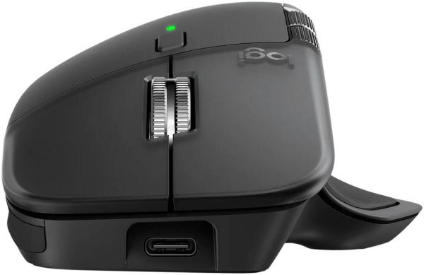 Logitech MX Master 4 High-performance Wireless Mouse with haptic feedback, USB-C Fast Charging, Graphite, 910-007562 - Image 5