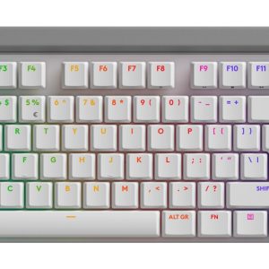 Logitech G515 LIGHTSPEED TKL Wireless Low Profile Gaming Keyboard, Tactile Switch, White, 920-012539