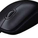 Logitech M100 Wired USB Mouse 3 Buttons 1000 DPI Optical Tracking, For left and right handed users, Compatible with PC, Mac, Laptop - Black, 910-006652