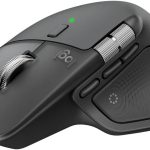 Logitech MX Master 4 High-performance Wireless Mouse with haptic feedback, USB-C Fast Charging, Graphite, 910-007562