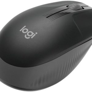 Logitech Wireless Mouse M190, Full Size Ambidextrous Curve Design,18-Month Battery with Power Saving Mode,USB Receiver,Precise Cursor Control and Scrolling,Wide Scroll Wheel,Scooped Buttons -Charcoal, 910-005905