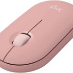 LOGITECH M350S Pebble 2 Bluetooth Mouse, Dongleless, Up to 4000 DPI, Tonal Rose, 910-007014