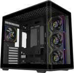 Cooler Master Elite 600 ATX Mid-tower Case with Tempered Glass, USB-C, and versatile cooling support for clean, efficient, and powerful builds, Black, E600-KGNN-S01