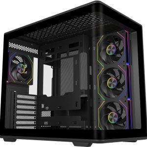 Cooler Master Elite 600 ATX Mid-tower Case with Tempered Glass, USB-C, and versatile cooling support for clean, efficient, and powerful builds, Black, E600-KGNN-S01