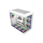 Cooler Master Elite 600 ATX Mid-Tower Case Black, 7X Pre-Installed Reverse ARGB Fans, Tempered Glass Side Panel, 360mm AIO & ATX Mobo Support, USB 3.2 Gen 2x2 Type-C, RTX 50 Series GPU Ready, White, E600-WGNN-S02 - Image 2