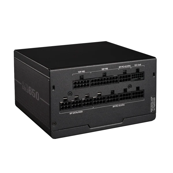 Cooler Master Gold 650 Power Supply, 80+ Gold Certified, INTEL ATX 3.1, FDB long-life bearing fan, PCie 5.1 support, Black, MPX-6505-AFAG-BEU - Image 2