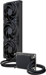 Cooler Master MasterLiquid PL360 TR5-SP6 CPU Cooler, Optimised for AMD Threadripper CPU, Large base, Full coverage, Mobius 120mm Fans x 3, Non LED, Black, MLO-R36M-A24PK-RA - Image 2