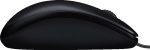 Logitech M100 Wired USB Mouse 3 Buttons 1000 DPI Optical Tracking, For left and right handed users, Compatible with PC, Mac, Laptop - Black, 910-006652 - Image 2