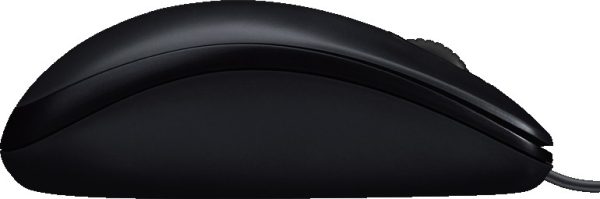 Logitech M100 Wired USB Mouse 3 Buttons 1000 DPI Optical Tracking, For left and right handed users, Compatible with PC, Mac, Laptop - Black, 910-006652 - Image 2