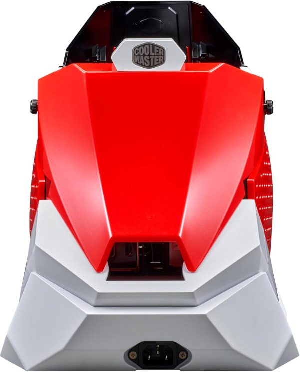 Cooler Master Sneaker X Mini-ITX Case, SFX 850W Gold Pre-Installed PSU, Flux 360 Special Edition Pre-Installed Radiator, MF120 Halo Pre-Installed Fan, Red, ABK-SXNN-S38L3-R1 - Image 4