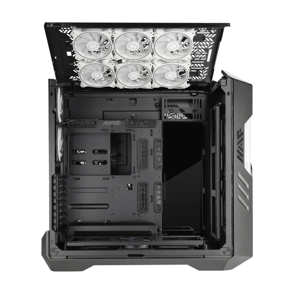 Cooler Master Tempered Glass Haf 700 Evo E-Atx High Airflow Pc Case With Iris Customizable Lcd, Breathable Tg Front Panel, 200Mm Sickleflow Argb Fans, 1 X Usb 3.2, Gen 2 Type C, 4 X Usb 3.2 Gen 1, Black, H700E-IGNN-S00 - Image 9
