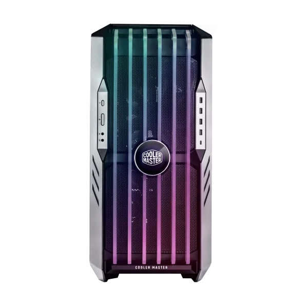Cooler Master Tempered Glass Haf 700 Evo E-Atx High Airflow Pc Case With Iris Customizable Lcd, Breathable Tg Front Panel, 200Mm Sickleflow Argb Fans, 1 X Usb 3.2, Gen 2 Type C, 4 X Usb 3.2 Gen 1, Black, H700E-IGNN-S00 - Image 2