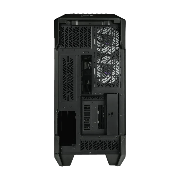 Cooler Master Tempered Glass Haf 700 Evo E-Atx High Airflow Pc Case With Iris Customizable Lcd, Breathable Tg Front Panel, 200Mm Sickleflow Argb Fans, 1 X Usb 3.2, Gen 2 Type C, 4 X Usb 3.2 Gen 1, Black, H700E-IGNN-S00 - Image 4