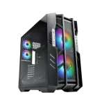 Cooler Master HAF 700 Computer Case, 200mm ARGB Fans Pre-Installed, Type C Connector, Top Removable, 480mm Radiator Support, PWM & ARGB Hub Included, Support Up to SSI-EEB Motherboard, Black, H700-IGNN-S00