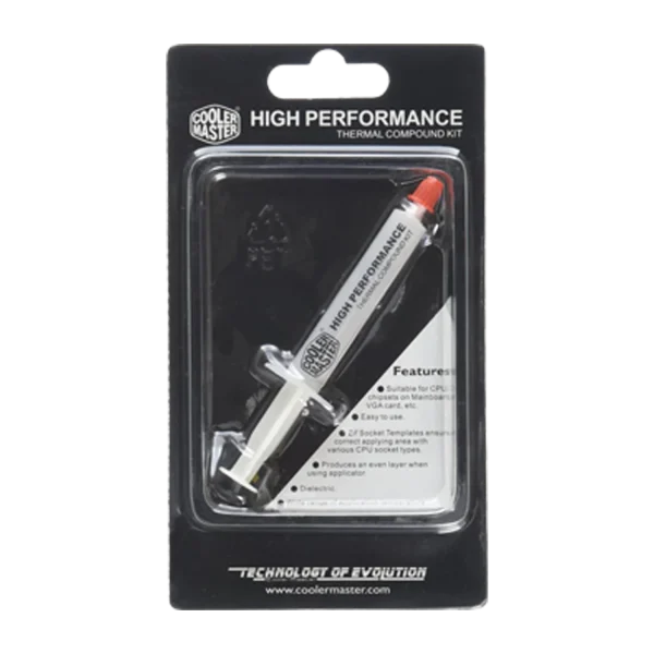 Cooler Master HTK-002 Thermal Grease Thermal Paste, High thermal conductivity, Electrically non-conductive, Low thermal resistance, HTK-002-U1-GP - Image 2
