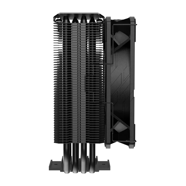 Cooler Master Hyper 212 CPU Air Cooler - Aluminium Finish, 4 Compact Continuous Direct Contact Heat Pipes, SickleFlow 120 Edge Fan, LGA1700 & AM5 Brackets - Black, RR-S4KK-25SN-R1 - Image 4