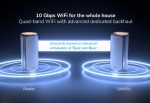 Netgear Orbi 970 Series Quad-Band WiFi 7 Mesh Network System RBE973S, Router + 2 Satellite Extenders, Covers Up to 10,000 sq. ft., 200 Devices, 10 Gig Internet Port, BE27000 Up to 27Gbps - Black, RBE973SB-100EUS - Image 9