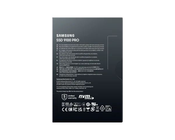 Samsung 9100 PRO 4TB PCIe 5.0 NVMe M.2 SSD, Read speed up to 14800 MB/s, 13400MB/s Write Speed, Black, MZ-VAP4T0BW - Image 3