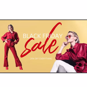 LG 110'' UHD Large Screen Signage Display, 120Hz Refresh Rate, 8ms (G to G) Response Time, 500nit Brightness, Built-in Speaker (10 W + 10 W), Black, 110UM5K