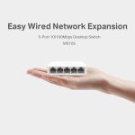 Mercusys MS105 5-Port 10/100Mbps Desktop Switch, White - Image 3
