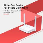 Mercusys MW300D 300Mbps Wireless N ADSL2+ Modem Router, White - Image 3