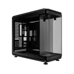Cooler Master MasterFrame 360 Stage LCD ATX Mid Tower Case, Front LCD Display Platform, 430mm GPU Max, 360mm Radiator Support, PCIe 5.0, Supports Up to 12×120mm Fans, USB4 Type-C, Black, MF360-KHNN-S02