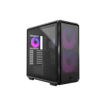 Cooler Master MasterFrame 600 Mesh Premium modular ATX case, Freeform 2.0 Modular Platform ATX Mid-Tower Case, Support Upto RTX 5090, 420mm AIO Support, Type C Connector, Aluminum Frame, Mesh Panels, Black, MF600M-KGNN-S01