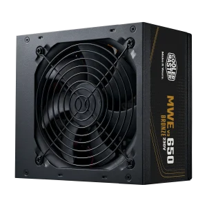 Cooler Master MWE Bronze 650 V3 230V Power Supply, ATX 3.1 support, Quiet HDB Fan, 80 Plus Bronze Certified, Black, MPE-6501-ACABW-3BUK