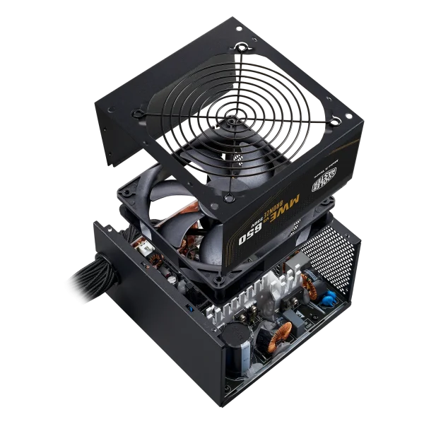 Cooler Master MWE Bronze 650 V3 230V Power Supply, ATX 3.1 support, Quiet HDB Fan, 80 Plus Bronze Certified, Black, MPE-6501-ACABW-3BUK - Image 4