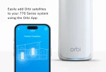 NETGEAR Orbi 770 Series Tri-Band WiFi 7 Mesh Add-on Satellite (RBE770) – Works with Orbi RBE772 and RBE773, Security Features, Up to 11Gbps, Covers up to 2,750 sq ft, 2.5 Gig LAN Ports, RBE770-100EUS - Image 4