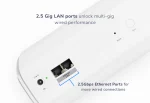 NETGEAR Orbi 770 Series Tri-Band WiFi 7 Mesh Add-on Satellite (RBE770) – Works with Orbi RBE772 and RBE773, Security Features, Up to 11Gbps, Covers up to 2,750 sq ft, 2.5 Gig LAN Ports, RBE770-100EUS - Image 6