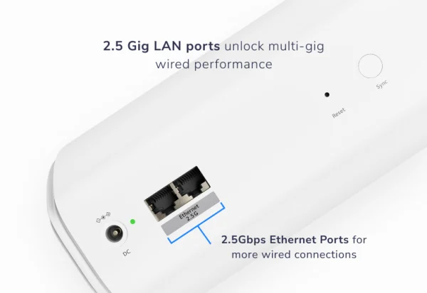 NETGEAR Orbi 770 Series Tri-Band WiFi 7 Mesh Add-on Satellite (RBE770) – Works with Orbi RBE772 and RBE773, Security Features, Up to 11Gbps, Covers up to 2,750 sq ft, 2.5 Gig LAN Ports, RBE770-100EUS - Image 6