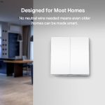 TP-Link Tapo S220 Smart Light Switch, 2-Gang 1-Way, White - Image 4