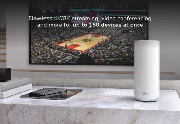 NETGEAR Orbi 870 Series Tri-Band WiFi 7 Mesh System (RBE873) - Router + 1 Satellite Extenders, Security Features, Up to 21 Gbps, Covers Up to 9,000 Sq. Ft., 150 Devices, 10 Gig Internet Port, BE21000, RBE872-100EUS - Image 4