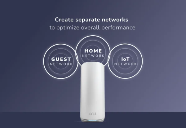 NETGEAR Orbi 870 Series Tri-Band WiFi 7 Mesh System (RBE873) - Router + 2 Satellite Extenders, Security Features, Up to 21 Gbps, Covers Up to 9,000 Sq. Ft., 150 Devices, 10 Gig Internet Port, BE21000, RBE873-100EUS - Image 7