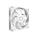 Cooler Master SickleFlow Edge 120 ARGB - 120mm Fan (690-2500rpm, PWM), High Airflow (70.7CFM) and Static Pressure (3.61mmH2O), ARGB Gen 2, LED Controller, 32.8dBA Max - White, MFX-B2DW-25NP2-R2
