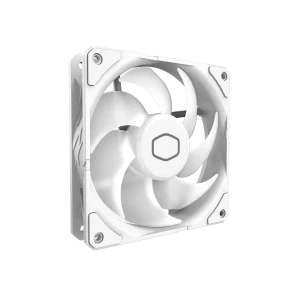 Cooler Master SickleFlow Edge 120 ARGB - 120mm Fan (690-2500rpm, PWM), High Airflow (70.7CFM) and Static Pressure (3.61mmH2O), ARGB Gen 2, LED Controller, 32.8dBA Max - White, MFX-B2DW-25NP2-R2