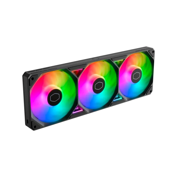 Cooler Master SickleFlow Edge 360 Single-Frame aRGB PC Case|Liquid Cooler Fan, 360mm, Single Modular Cable, PWM 2,050 RPM, Air Balance Blades, Loop Dynamic Bearing, Radiant aRGB Lighting, Black, MFX-B2DN-25TP2-R1 - Image 2