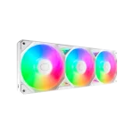 Cooler Master SickleFlow Edge 360 Single-Frame aRGB PC Case|Liquid Cooler Fan, 360mm, Single Modular Cable, PWM 2,050 RPM, Air Balance Blades, Loop Dynamic Bearing, Radiant aRGB Lighting, White, MFX-B2DW-25TP2-R1