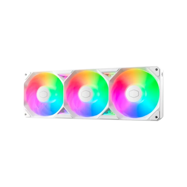 Cooler Master SickleFlow Edge 360 Single-Frame aRGB PC Case|Liquid Cooler Fan, 360mm, Single Modular Cable, PWM 2,050 RPM, Air Balance Blades, Loop Dynamic Bearing, Radiant aRGB Lighting, White, MFX-B2DW-25TP2-R1 - Image 2