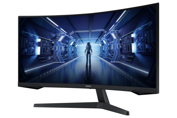Samsung Odyssey G5 G55T 34 Inch QHD Curved Gaming Monitor, VA Panel, 165Hz Refresh Rate, 1ms Response Time, HDR10, AMD FreeSync Premium, Black, LC34G55TWWNXZA - Image 2