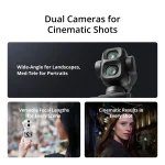 DJI Osmo Pocket 4P Dual-Lens Pocket Gimbal Camera, 4K/240fps Slow Motion, In-Camera Live Photo Support, Up to 12× Zoom, Black - Image 2