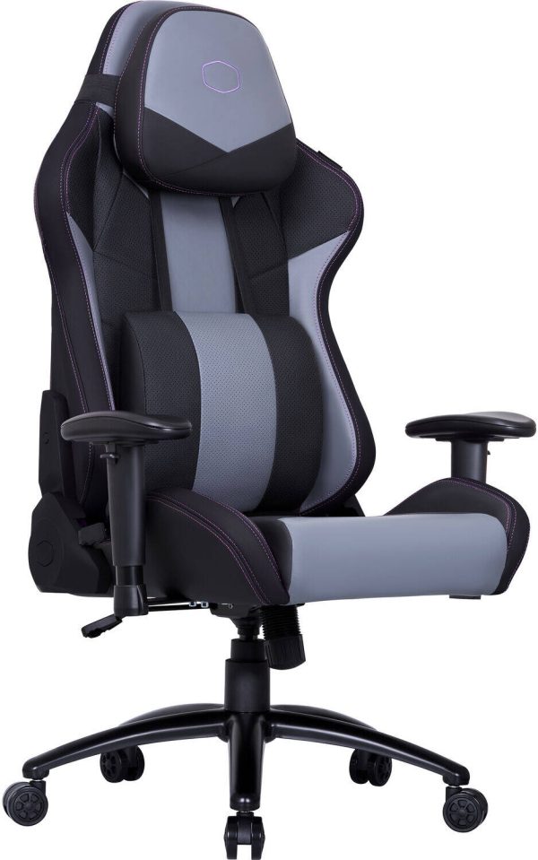Cooler Master Caliber R3 Gaming Chair, Steel Frame, Wider Seat, 2D Armrests and Full 180° Recline, 150 kg load, Black-Grey, CMI-GCR3-BK - Image 2