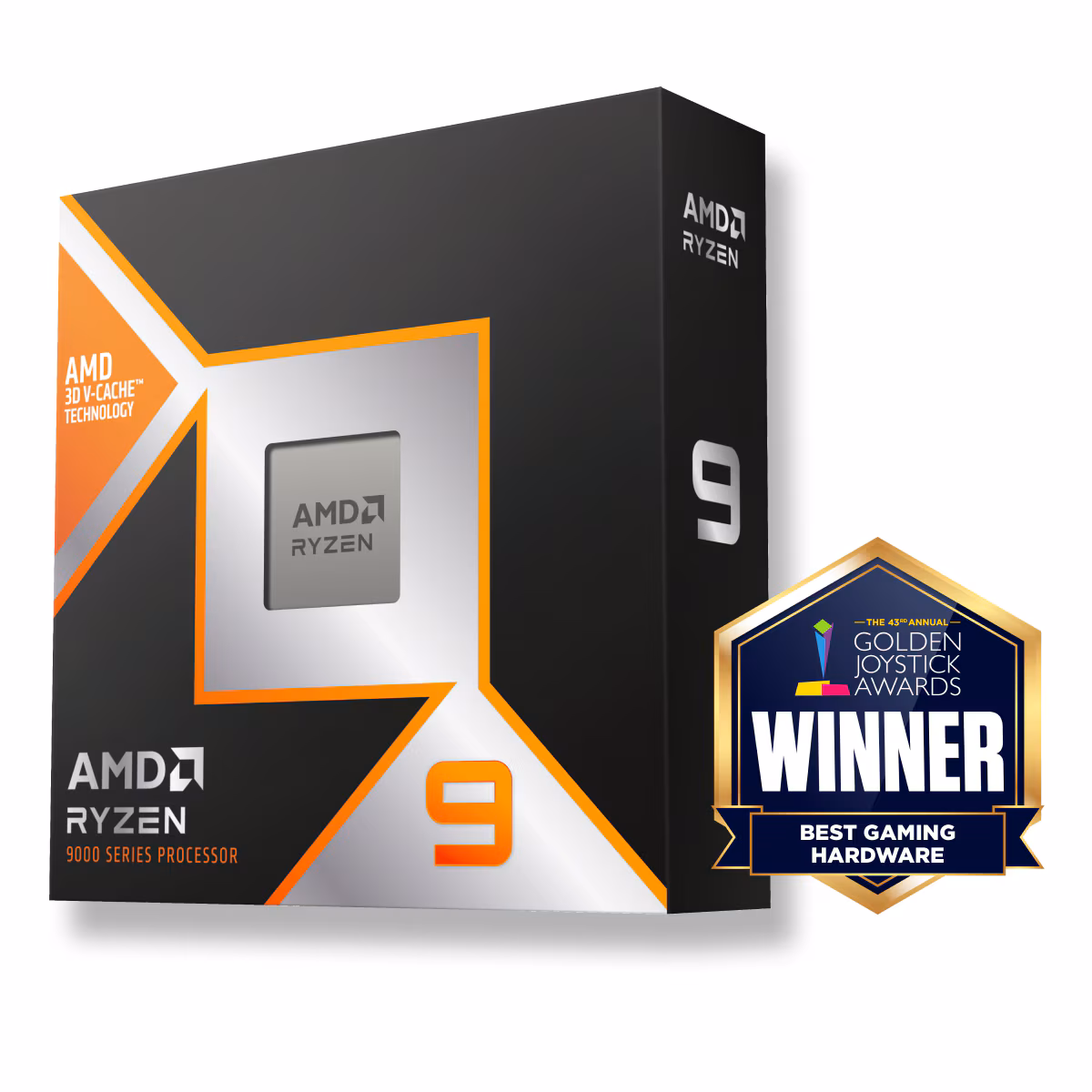 AMD Ryzen™ 9 9900X3D Gaming and Content Creation Processor, AM5, 12 Core & 24 Threads, Up to 5.5 GHz Boost Clock, AMD Radeon Graphics, 100-100001368WOF