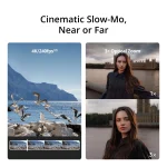 DJI Osmo Pocket 4P Dual-Lens Pocket Gimbal Camera, 4K/240fps Slow Motion, In-Camera Live Photo Support, Up to 12× Zoom, Black - Image 4