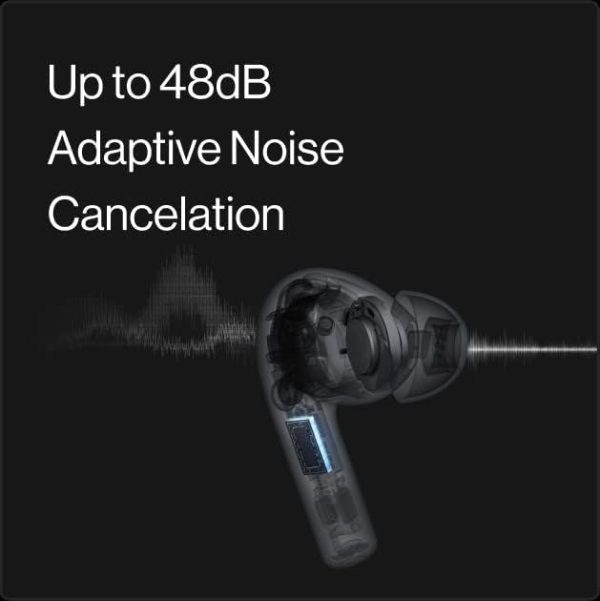 OnePlus Buds Pro 2 Bluetooth TWS in Ear Earbuds, Spatial Audio Dynamic Head Tracking,co-Created with Dynaudio,Upto 48dB Adaptive Noise Cancellation,Upto 40Hrs Battery, Misty White - Image 5