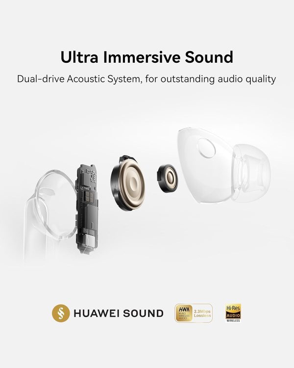 HUAWEI FreeBuds Pro 5 Wireless Bluetooth Headphones, In-Ear Headphones, AI Noise Cancelling for Business & Office, Stable Calls, IP57, for Sports, 38 Hours Battery, Black - Image 7
