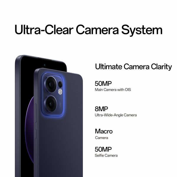 OPPO Reno13 F 5G AI Smart Phone, 12GB RAM, 512GB Storage, 120Hz Smart Adaptive Screen,  50MP Main Camera with OIS, Livephoto | AI Editor IP69 Water and Dust Resistance, Blue - Image 5